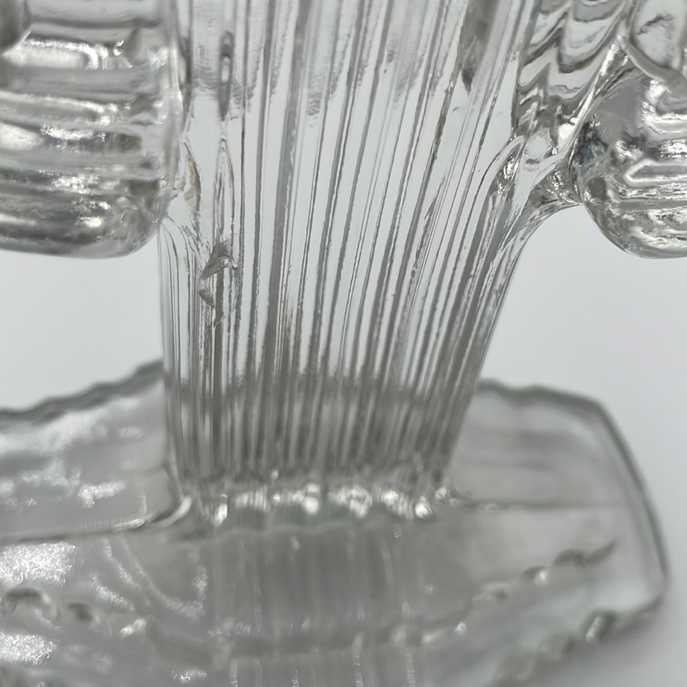 Vintage Mid Century Modern Cactus Western Glass Candle Holders - Picture 7 of 8